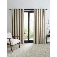 The Very Collection Chesterfield Herringbone Blackout Eyelet Curtains