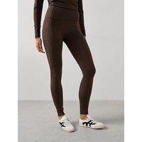 The Very Collection Sports High Waist Leggings - Brown