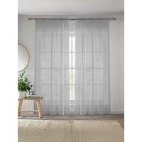 Very Home Slot Top Voile Panel Pair 57X48