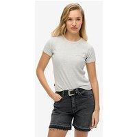 Superdry Essential Logo Rib T-Shirt - Grey
