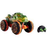 Hot Wheels Monster Trucks Rc Rageasaur, Battery-Powered Remote-Control Toy Truck In 1:15 Scale