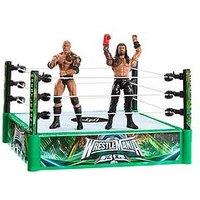 Wwe Bloodlines Rules Playset With Ring & 2 Action Figures, Includes The Rock & Roman Reigns