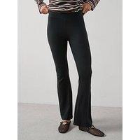 The Very Collection Rib Flare Legging - Black