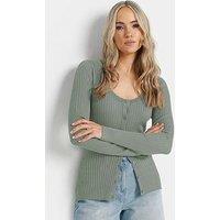 Long Tall Sally Tall Scallop Edge Detail Cardigan