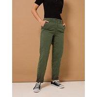 Long Tall Sally Cotton Casual Chino 34" - Green