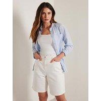 Long Tall Sally Bermuda Short - White