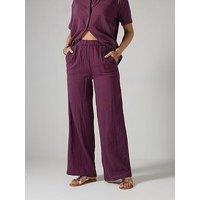 Long Tall Sally Tall Cheesecloth Wide Leg Trouser 34"
