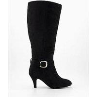 The Very Collection Extra Wide Fit Knee Boot - Black