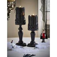 Very Home Set Of 2 Candle Holder Halloween Decorations