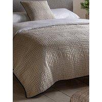 Gallery Matrix Bedspread Throw In Beige