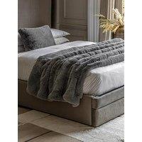 Gallery Roscoe Faux Fur Throw - Smoke Grey