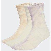 Adidas Originals Women'S Tie Dye Crew Socks 3 Pack - Multi