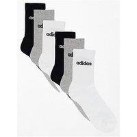 Adidas Sportswear Men'S Linear Crew Sock 6 Pack - Multi