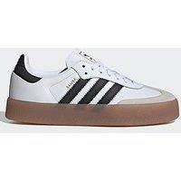 Adidas Originals Women'S Sambae Trainers - White/Black/Gum