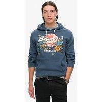 Superdry Original Tokyo Graphic Hoodie - Blue