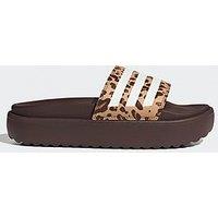 Adidas Sportswear Women'S Adilette Platform Slides - Brown