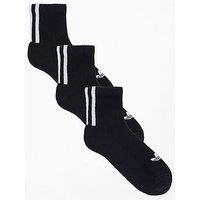 Adidas Originals Women'S Ankle Frill Socks 3 Pack - Black