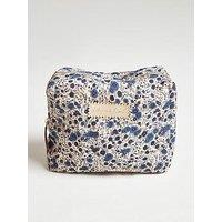 Lily & Lionel Maya Aster Print Cosmetic Bag - Blue