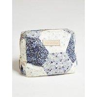 Lily & Lionel Maya Patchwork Print Cosmetic Bag - Blue