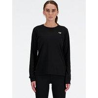 New Balance Womens Running Essential Long Sleeve T-Shirt - Black