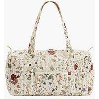 Lily & Lionel Sia Floral Overnight Bag - Cream