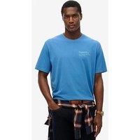 Superdry Core Logo City Back Graphic T-Shirt - Blue