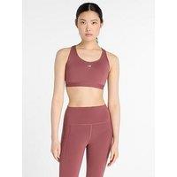 New Balance Womens Running Essential High Support Sports Bra - Red