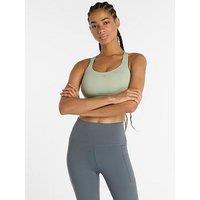 New Balance Womens Training Essential Mid Support Sports Bra - Green