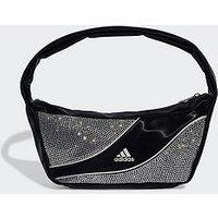 Adidas Originals Womens Adilenium Rhinestone Shoulder Bag - Black