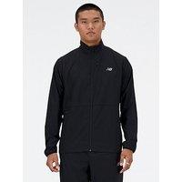 New Balance Mens Training Stretch Woven Jacket - Black