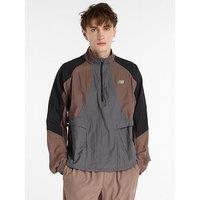 New Balance Mens Running Water Resistant Jacket - Brown