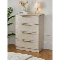 Very Home Tilbury 4 Drawer Chest - White - Fsc Certified