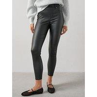 The Very Collection Coated Denim Jeggings - Black