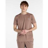 New Balance Mens Running Essential T-Shirt - Brown