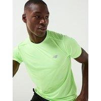 New Balance Mens Running Essential Reflective T-Shirt - Green