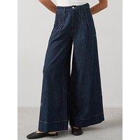 The Very Collection Wide Leg Palazzo Jeans - Dark Wash