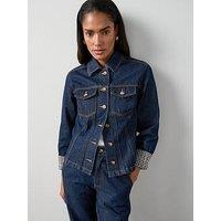 The Very Collection Denim Heritage Co-Ord Jacket - Dark Wash