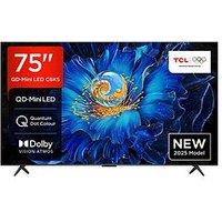 Tcl 75C6Ks-Uk, 75-Inch C6Ks Premium Qd-Mini Led Tv 60Hz New - Smart Google Tv