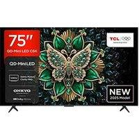 Tcl 75C6K-Uk 75-Inch C6K Premium Qd-Mini Led 4K Ultra Hd 144Hz Google Tv