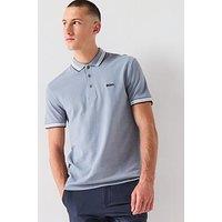 Boss Paddy Regular Fit Tipping Polo Shirt - Dark Grey