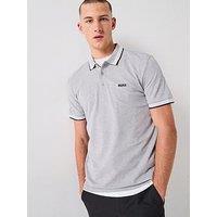 Boss Paddy Regular Fit Tipping Polo Shirt - Grey
