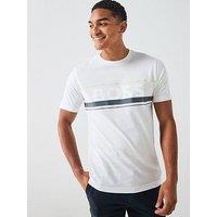 Boss Tee Iconic Zone Regular Fit Large Logo T-Shirt - White