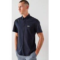 Boss Motion Regular Fit Short Sleeve Shirt - Navy