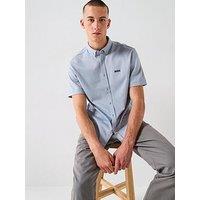 Boss Motion Regular Fit Short Sleeve Shirt - Dark Grey