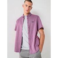 Boss Motion Regular Fit Short Sleeve Shirt - Pink