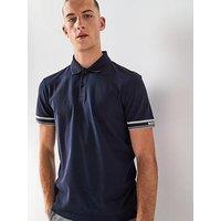 Boss Polo Zone Slim Fit Arm Logo Polo Shirt - Navy