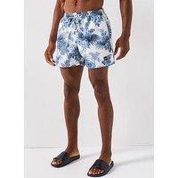 Boss Piranha Floral Print Swimshorts - Light Blue