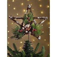 Heaven Sends Pinecone Star Christmas Tree Topper - 50 Cm