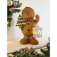 Heaven Sends Gingerbread Man With Lantern Christmas Decoration