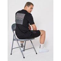 Hugo Relaxed Fit Dusplito Back Print T-Shirt - Black